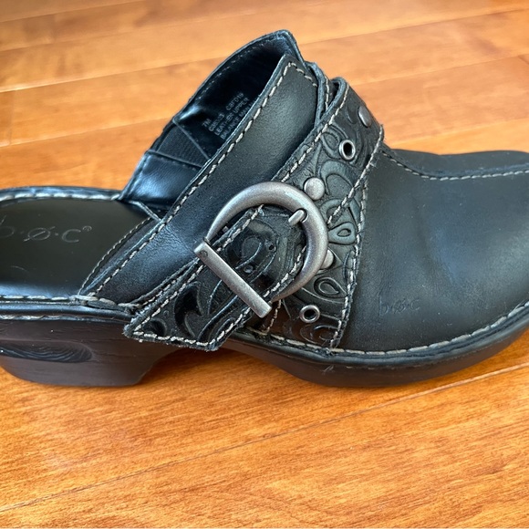 BOC Born Black Leather Clogs Size 7M - Picture 5 of 11